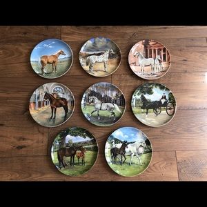 Spode Noble Horse by Susie Whitcomb plates (x8)